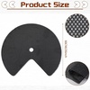 image:imageFrienda 2 Pcs Lazy Susan Shelf Liners  Non Adhesive Non Slip Kitchen Cabinet Liners for Refrigerator Pantry Sink amp Cupboard Storage31 InchGrayBlack