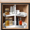image:imageFrienda 2 Pcs Lazy Susan Shelf Liners  Non Adhesive Non Slip Kitchen Cabinet Liners for Refrigerator Pantry Sink amp Cupboard Storage31 InchGrayGray