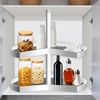 image:imageFrienda 2 Pcs Lazy Susan Shelf Liners  Non Adhesive Non Slip Kitchen Cabinet Liners for Refrigerator Pantry Sink amp Cupboard Storage31 InchGrayGray