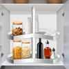image:imageFrienda 2 Pcs Lazy Susan Shelf Liners  Non Adhesive Non Slip Kitchen Cabinet Liners for Refrigerator Pantry Sink amp Cupboard Storage31 InchGrayGray