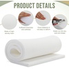 image:imageFrienda 2 Pcs Upholstery Foam 1 x 24 x 72 High Density Cushion White Polyurethane Craft Foam Padding for Seat Replacement DIY Projects Chairs Headboards Sofas HomeWhite