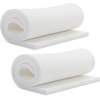 image:imageFrienda 2 Pcs Upholstery Foam 1 x 24 x 72 High Density Cushion White Polyurethane Craft Foam Padding for Seat Replacement DIY Projects Chairs Headboards Sofas HomeWhite