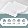 image:imageFrienda 2 Pcs White Silicone Rubber Sheet Pad 12 x 12 Inch 18 Inch Heavy Duty Heat Resistant Rubber Gasket Material for Gaskets DIY Seals Crafts Flooring Anti Vibration Anti Slip