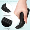image:imageFrienda 24 Pcs Door Stoppers Bulk Rubber Stop Height up to 12 Inches Wedge Stopper for Heavy Duty Door Bottom Carpet Tile Concrete Wooden Floor BlackBlack