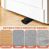 image:imageFrienda 24 Pcs Door Stoppers Bulk Rubber Stop Height up to 12 Inches Wedge Stopper for Heavy Duty Door Bottom Carpet Tile Concrete Wooden Floor BlackBlack
