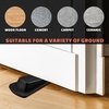 image:imageFrienda 24 Pcs Door Stoppers Bulk Rubber Stop Height up to 12 Inches Wedge Stopper for Heavy Duty Door Bottom Carpet Tile Concrete Wooden Floor BlackBlack