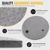 image:imageFrienda 25 Pcs Drum Top Oil Absorbent Pads for 55 Gallon Drums Barrel Absorbent Pads Mat 22 Diameter Lid Oil Mat with Bungs 075 and 2 DiameterGrayGray