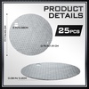 image:imageFrienda 25 Pcs Drum Top Oil Absorbent Pads for 55 Gallon Drums Barrel Absorbent Pads Mat 22 Diameter Lid Oil Mat with Bungs 075 and 2 DiameterGrayGray