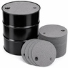 image:imageFrienda 25 Pcs Drum Top Oil Absorbent Pads for 55 Gallon Drums Barrel Absorbent Pads Mat 22 Diameter Lid Oil Mat with Bungs 075 and 2 DiameterGrayGray