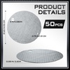 image:imageFrienda 25 Pcs Drum Top Oil Absorbent Pads for 55 Gallon Drums Barrel Absorbent Pads Mat 22 Diameter Lid Oil Mat with Bungs 075 and 2 DiameterGrayGray