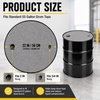 image:imageFrienda 25 Pcs Drum Top Oil Absorbent Pads for 55 Gallon Drums Barrel Absorbent Pads Mat 22 Diameter Lid Oil Mat with Bungs 075 and 2 DiameterGrayGray