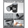 image:imageFrienda 25 Pcs Drum Top Oil Absorbent Pads for 55 Gallon Drums Barrel Absorbent Pads Mat 22 Diameter Lid Oil Mat with Bungs 075 and 2 DiameterGrayGray