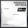 image:imageFrienda 25 Pcs Drum Top Oil Absorbent Pads for 55 Gallon Drums Barrel Absorbent Pads Mat 22 Diameter Lid Oil Mat with Bungs 075 and 2 DiameterGrayWhite