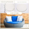 image:imageFrienda 3 Height 66 Diameter High Density Foam Round Cushion Insert 35 D Upholstery Cushion Circle Mattress for Outdoor Indoor Round Bed Patio Daybed Mattress5 Height