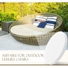 image:imageFrienda 3 Height 66 Diameter High Density Foam Round Cushion Insert 35 D Upholstery Cushion Circle Mattress for Outdoor Indoor Round Bed Patio Daybed Mattress5 Height