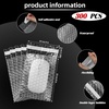 image:imageFrienda 300 Pcs Self Adhesive Bubble Bags Packing Pouches 6 X 10  Double Wall Clear Protective Wrap Shockproof for Small Business Shipping Packaging Cushioned Fragile Items Protection1