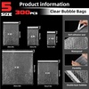 image:imageFrienda 300 Pcs Self Adhesive Bubble Bags Packing Pouches 6 X 10  Double Wall Clear Protective Wrap Shockproof for Small Business Shipping Packaging Cushioned Fragile Items Protection300