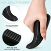 image:imageFrienda 36 Pcs Door Stoppers Bulk for Bottom of Door Rubber Door Wedge Stop Height up to 12 Inches Sturdy Door Stop Bulk for Heavy Duty Door Bottom Carpet Tile Concrete Wooden Floor BlackBlack