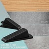 image:imageFrienda 36 Pcs Door Stoppers Bulk for Bottom of Door Rubber Door Wedge Stop Height up to 12 Inches Sturdy Door Stop Bulk for Heavy Duty Door Bottom Carpet Tile Concrete Wooden Floor BlackBlack