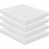 image:imageFrienda 4 Pack 2 x 18 x 18 Upholstery High Density Foam Cushion White  Replacement Square Cut to Size Foam Padding Seat Couch for Patio Furniture Commercial Dinning Benches Padding DIY ProjectsWhite
