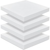 image:imageFrienda 4 Pack 2 x 18 x 18 Upholstery High Density Foam Cushion White  Replacement Square Cut to Size Foam Padding Seat Couch for Patio Furniture Commercial Dinning Benches Padding DIY ProjectsWhite