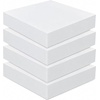 image:imageFrienda 4 Pack 2 x 18 x 18 Upholstery High Density Foam Cushion White  Replacement Square Cut to Size Foam Padding Seat Couch for Patio Furniture Commercial Dinning Benches Padding DIY ProjectsWhite