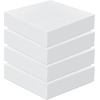 image:imageFrienda 4 Pack 2 x 18 x 18 Upholstery High Density Foam Cushion White  Replacement Square Cut to Size Foam Padding Seat Couch for Patio Furniture Commercial Dinning Benches Padding DIY ProjectsWhite
