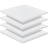 image:imageFrienda 4 Pack 2 x 18 x 18 Upholstery High Density Foam Cushion White  Replacement Square Cut to Size Foam Padding Seat Couch for Patio Furniture Commercial Dinning Benches Padding DIY ProjectsWhite