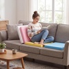 image:imageFrienda 4 Pack 2 x 18 x 18 Upholstery High Density Foam Cushion White  Replacement Square Cut to Size Foam Padding Seat Couch for Patio Furniture Commercial Dinning Benches Padding DIY Projects4 Color