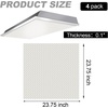 image:imageFrienda 4 Pcs Fluorescent Light Covers for Ceiling Lights Classroom Light Filters Lighting Panel Acrylic Cover Clear Prismatic for Office Hospital Kitchen Home Decor225 x 465 x 0122375 x 2375 x 01