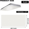 image:imageFrienda 4 Pcs Fluorescent Light Covers for Ceiling Lights Classroom Light Filters Lighting Panel Acrylic Cover Clear Prismatic for Office Hospital Kitchen Home Decor225 x 465 x 012225 x 465x 01