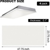 image:imageFrienda 4 Pcs Fluorescent Light Covers for Ceiling Lights Classroom Light Filters Lighting Panel Acrylic Cover Clear Prismatic for Office Hospital Kitchen Home Decor225 x 465 x 0122375 x 4775 x 01