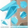 image:imageFrienda 4 Pcs Heavy Duty Rubber Door Stops Wedge StackableBlue  Jumbo 2 Tall TPR Wedge for Carpet Hardwood Concrete Tile Nonslip Stopper Design Stackable for Hotels Homes OfficesBlue