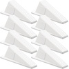 image:imageFrienda 4 Pcs Heavy Duty Rubber Door Stops Wedge StackableBlue  Jumbo 2 Tall TPR Wedge for Carpet Hardwood Concrete Tile Nonslip Stopper Design Stackable for Hotels Homes OfficesWhite