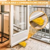 image:imageFrienda 4 Pcs Heavy Duty Rubber Door Stops Wedge StackableBlue  Jumbo 2 Tall TPR Wedge for Carpet Hardwood Concrete Tile Nonslip Stopper Design Stackable for Hotels Homes OfficesYellow