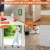 image:imageFrienda 4 Pcs Heavy Duty Rubber Door Stops Wedge StackableBlue  Jumbo 2 Tall TPR Wedge for Carpet Hardwood Concrete Tile Nonslip Stopper Design Stackable for Hotels Homes OfficesOrange