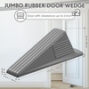 image:imageFrienda 4 Pcs Heavy Duty Rubber Door Stops Wedge StackableBlue  Jumbo 2 Tall TPR Wedge for Carpet Hardwood Concrete Tile Nonslip Stopper Design Stackable for Hotels Homes OfficesGray