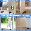 image:imageFrienda 4 Pcs Heavy Duty Rubber Door Stops Wedge StackableBlue  Jumbo 2 Tall TPR Wedge for Carpet Hardwood Concrete Tile Nonslip Stopper Design Stackable for Hotels Homes OfficesBlack Gray