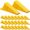 image:imageFrienda 4 Pcs Heavy Duty Rubber Door Stops Wedge StackableBlue  Jumbo 2 Tall TPR Wedge for Carpet Hardwood Concrete Tile Nonslip Stopper Design Stackable for Hotels Homes OfficesYellow