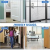 image:imageFrienda 4 Pcs Heavy Duty Rubber Door Stops Wedge StackableBlue  Jumbo 2 Tall TPR Wedge for Carpet Hardwood Concrete Tile Nonslip Stopper Design Stackable for Hotels Homes OfficesBlack