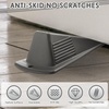 image:imageFrienda 4 Pcs Heavy Duty Rubber Door Stops Wedge StackableBlue  Jumbo 2 Tall TPR Wedge for Carpet Hardwood Concrete Tile Nonslip Stopper Design Stackable for Hotels Homes OfficesBlack Gray
