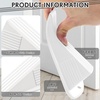 image:imageFrienda 4 Pcs Heavy Duty Rubber Door Stops Wedge StackableBlue  Jumbo 2 Tall TPR Wedge for Carpet Hardwood Concrete Tile Nonslip Stopper Design Stackable for Hotels Homes OfficesWhite