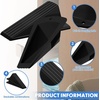 image:imageFrienda 4 Pcs Heavy Duty Rubber Door Stops Wedge StackableBlue  Jumbo 2 Tall TPR Wedge for Carpet Hardwood Concrete Tile Nonslip Stopper Design Stackable for Hotels Homes OfficesBlack Yellow
