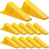 image:imageFrienda 4 Pcs Heavy Duty Rubber Door Stops Wedge StackableBlue  Jumbo 2 Tall TPR Wedge for Carpet Hardwood Concrete Tile Nonslip Stopper Design Stackable for Hotels Homes OfficesYellow