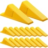 image:imageFrienda 4 Pcs Heavy Duty Rubber Door Stops Wedge StackableBlue  Jumbo 2 Tall TPR Wedge for Carpet Hardwood Concrete Tile Nonslip Stopper Design Stackable for Hotels Homes OfficesYellow
