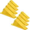 image:imageFrienda 4 Pcs Heavy Duty Rubber Door Stops Wedge StackableBlue  Jumbo 2 Tall TPR Wedge for Carpet Hardwood Concrete Tile Nonslip Stopper Design Stackable for Hotels Homes OfficesYellow