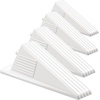 image:imageFrienda 4 Pcs Heavy Duty Rubber Door Stops Wedge StackableBlue  Jumbo 2 Tall TPR Wedge for Carpet Hardwood Concrete Tile Nonslip Stopper Design Stackable for Hotels Homes OfficesWhite