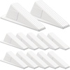image:imageFrienda 4 Pcs Heavy Duty Rubber Door Stops Wedge StackableBlue  Jumbo 2 Tall TPR Wedge for Carpet Hardwood Concrete Tile Nonslip Stopper Design Stackable for Hotels Homes OfficesWhite