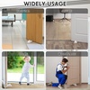 image:imageFrienda 4 Pcs Heavy Duty Rubber Door Stops Wedge StackableBlue  Jumbo 2 Tall TPR Wedge for Carpet Hardwood Concrete Tile Nonslip Stopper Design Stackable for Hotels Homes OfficesWhite
