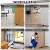 image:imageFrienda 4 Pcs Heavy Duty Rubber Door Stops Wedge StackableBlue  Jumbo 2 Tall TPR Wedge for Carpet Hardwood Concrete Tile Nonslip Stopper Design Stackable for Hotels Homes OfficesBlack